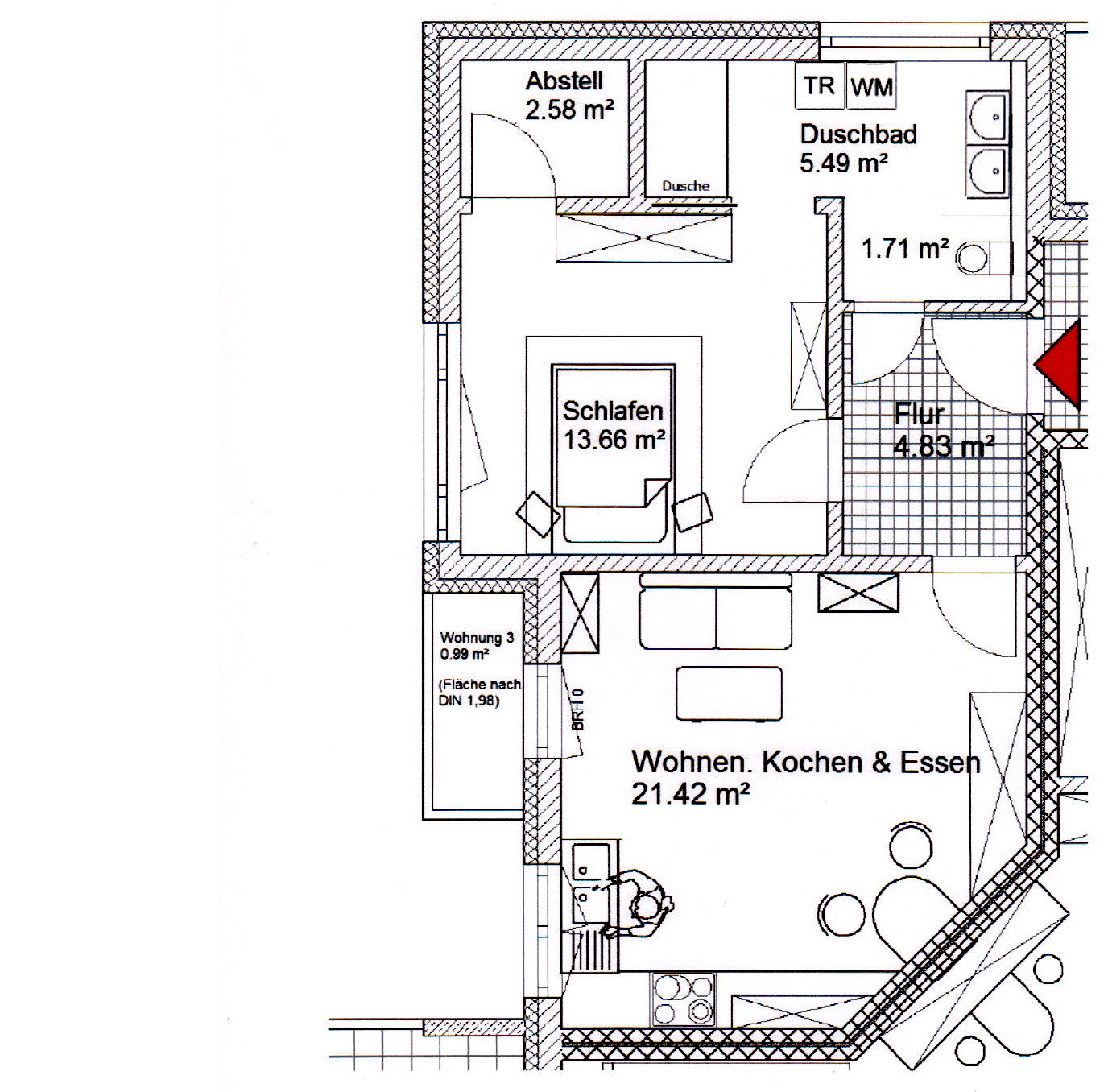 2-Zimmer-Wohnung in guter Lage in Memmingen