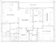 Grozgige Wohnung mit Gartenanteil